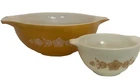PYREX BUTTERFLY GOLD NESTING BOWLS Set of 2