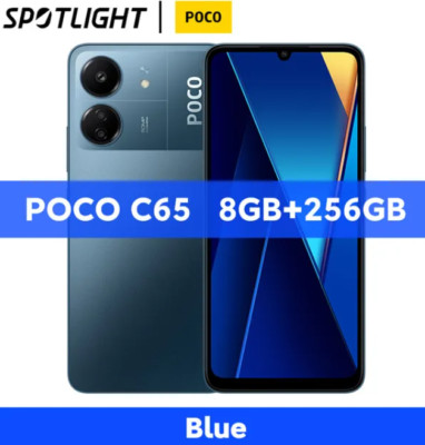 (Unlocked)NEW Xiaomi POCO C65 Dual SIM Android Mobile Phone AU   Blue/8GB+256GB