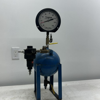 #ad Pneumatic Accumulator. Pressure Vessel Test Equipment Trerice Compound Gauge $150.00