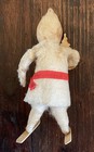 #5 - Antique Christmas German SANTA CLAUS on Wood SKIS Cotton ORNAMENT — photo 5
