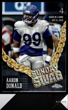 2024 Topps Chrome #SS-25 Aaron Donald Sunday Swag Los Angeles Rams