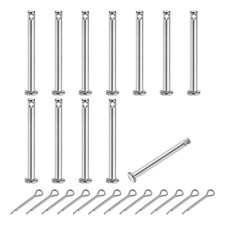 12Pcs M4x40mm 304 Stainless Steel Single Hole Clevis Pins with Cotter Pins