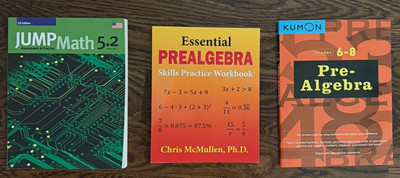 Pre Algebra Workbooks, unused