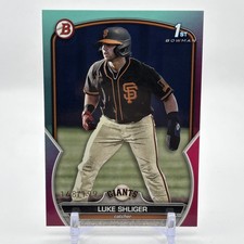 2023 Bowman Draft Aqua & Pink Gradient /199 Luke Shliger #BD-47