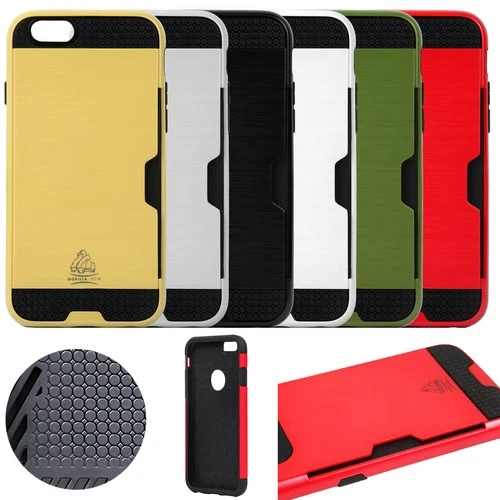 Gorilla Tech Slim Armour Case Card Slot Protect Survivor Cover + Tempered Glass