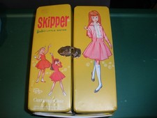 Vintage 1964 Mattel Barbie's Little Sister SKIPPER Yellow Vinyl Doll Case