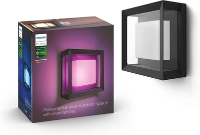 Philips Hue White & Color Ambiance Econic Outdoor Wandleuchte (1.140 Lm), Dimmba