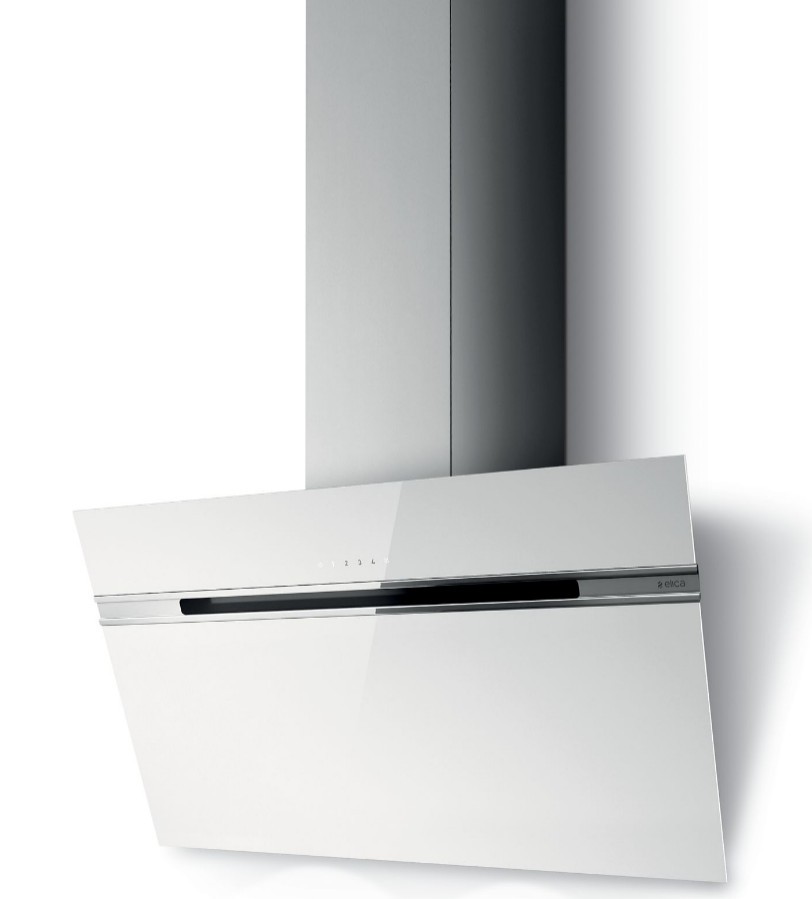 Hotte aspirante 90cm Elica Stripe blanche 625m3/h pour cuisine avec filtre charbon