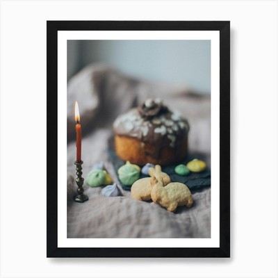 Osterhase 109 Kunstdruck gerahmt Wandbild Poster Leinwanddruck Bild