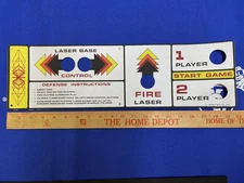 REPRODUCTION 1978 Bally Midway Space Invaders Arcade Control Panel Overlay CPO