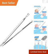 Surgical Grade Stainless Steel Pimple Extractor Blackhead Removal Tool