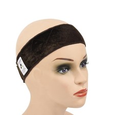 1 Piece Wig Grip Headband Non-slip Scarf Adjustable Wig Grip Band Dark Brown