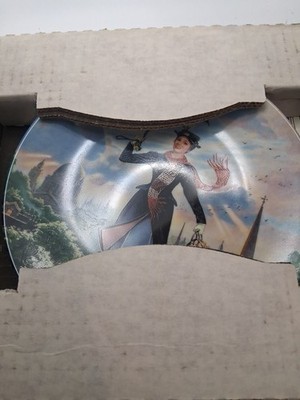Vintage Knowles Walt Disney's MARY POPPINS Collectors Plate 1989 & COA