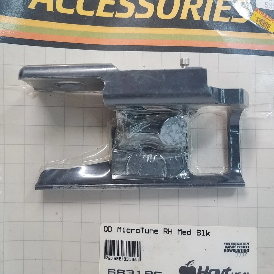 Vintage Hoyt USA OD Microtune RH Medium Black Arrow Rest NOS - Image 2 of 4
