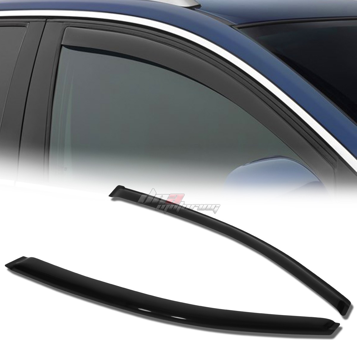FOR 12-15 CIVIC COUPE 2D SMOKE TINT WINDOW VISOR SHADE/VENT WIND/RAIN DEFLECTOR