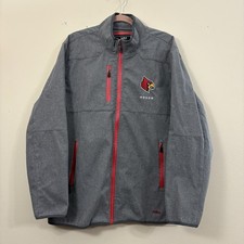 Franchise Club Gray Louisville Cardinals X-Tech Full-Zip Jacket men’s L