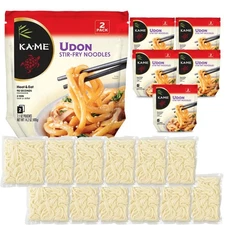 KA-ME Udon Stir Fry Noodles 14.2 oz (Pack of 6), Authentic Asian Ingredients