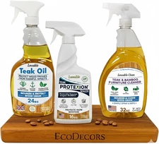 Protective Bundle – Loveable Teak Conditioning Oil, Teak Furniture Cleaner, and 