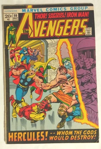 Avengers #99 1972 Vintage Marvel Comic Barry Windsor-Smith Captain America Thor