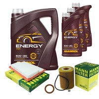Inspektionspaket 8L Mannol 5W-30 FüR Mercedes X204 320 CDI 4Matic W251 V251 R