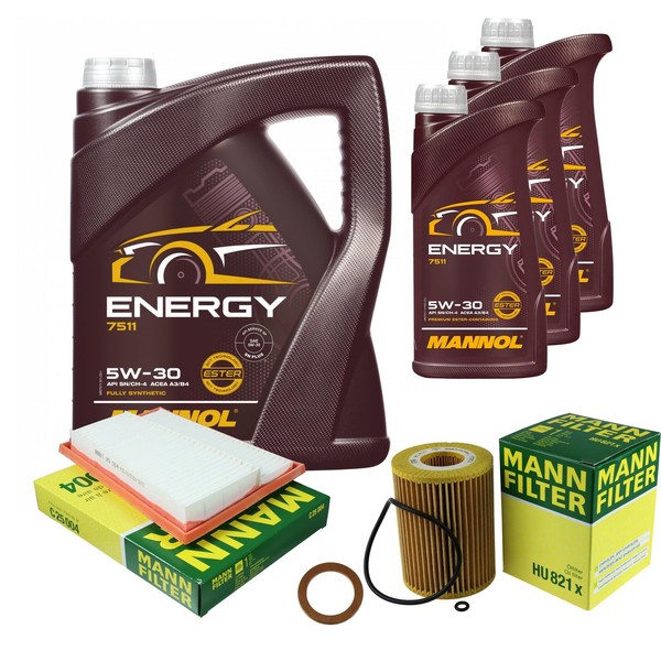 Inspektionspaket 8L Mannol 5W-30 FüR Mercedes X204 320 CDI 4Matic W251 V251 R-image