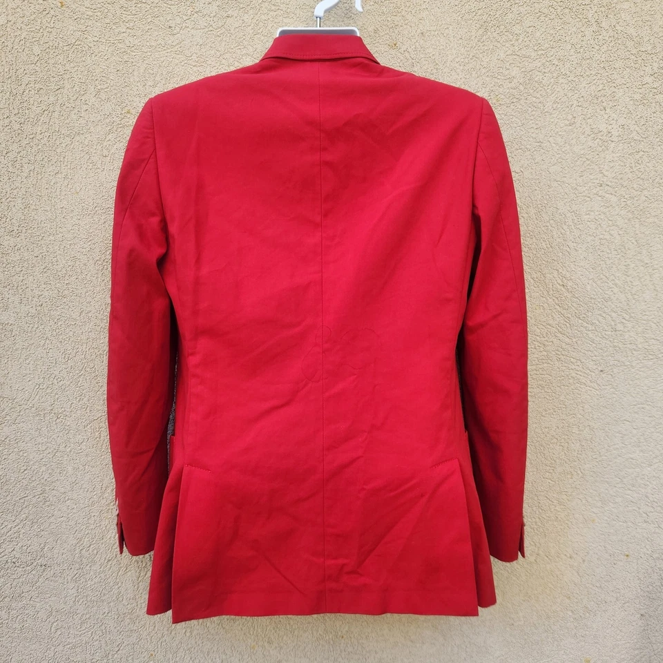 Auténtico Abrigo Deportivo GUCCI 52R Para Hombre Hecho en Italia Algodón Blazer Diseñador Lujo Foto 2 de 4