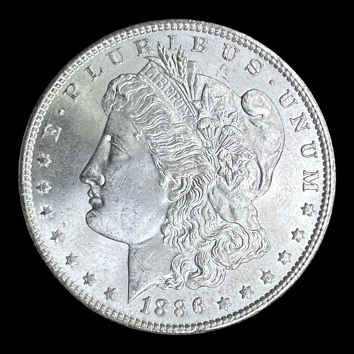Superb 1886 Morgan Silver Dollar Choice BU++