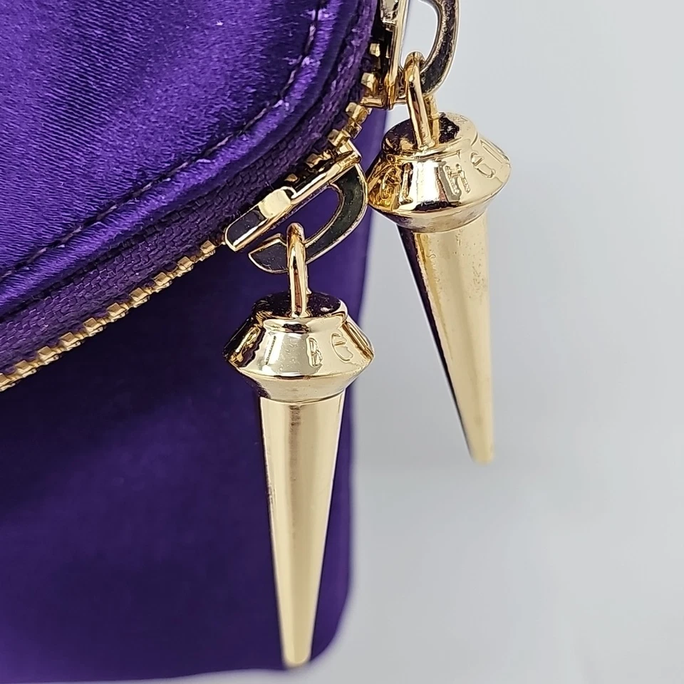 Bolso sin asas Henri Bendel para mujer de cuero púrpura con estampado de animales sintéticos Foto 4 de 4