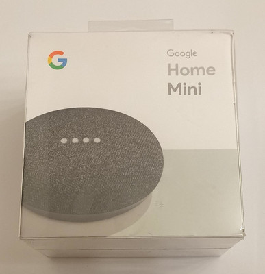 NEW/SEALED! Google Home Mini Smart Assistant Charcoal (GA00216-US)