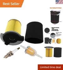 Air Filter Pre-Filter with Spark Plug Fuel Filter Tune Up kit Replacement for...