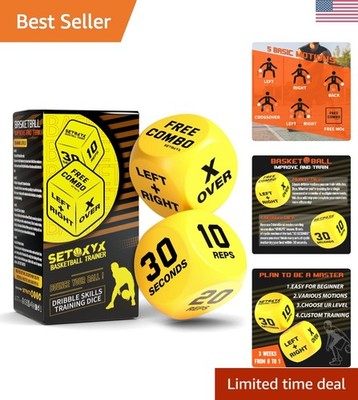 Basketball Dribble Skills Dice Set - Fun Training for Beginners & Party Favors
