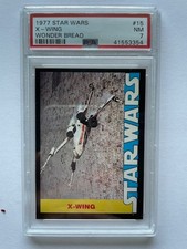1977 Star Wars X-Wing Wonder Bread PSA 7 NM