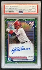 2024 Bowman Dylan Crews Chrome Auto Grass Green Refractor 1st #/99 PSA 9