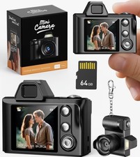 Mini keychain camera with 64 GB card, 1080p HD video, great gift for girlfriend