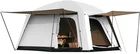 Spacious 4-6 Person Waterproof Camping Tent with Porch & 2 Rooms for Family Fun