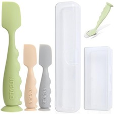 Baby Diaper Cream Spatula Set 1 Large 2 Mini w Case
