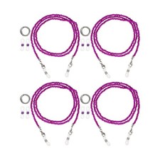 4 Pcs Stylish Eyeglasses Chain for Woman, Purple