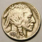 1930 S Buffalo Nickel VF-EF  "Actual Coin Pictured Not Cleaned NOT an Acid Date"