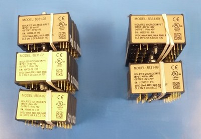 Dataforth (17) 8B31-02, and (13) 8B31-09 Isolated Voltage Input Modules