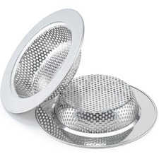 Upgraded Double Layer Kitchen Sink Strainer Basket 2 Pcs Safe Drain 4.5