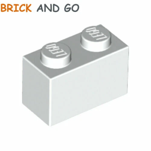 Briques et blocs de construction Lego blancs sachet transparent