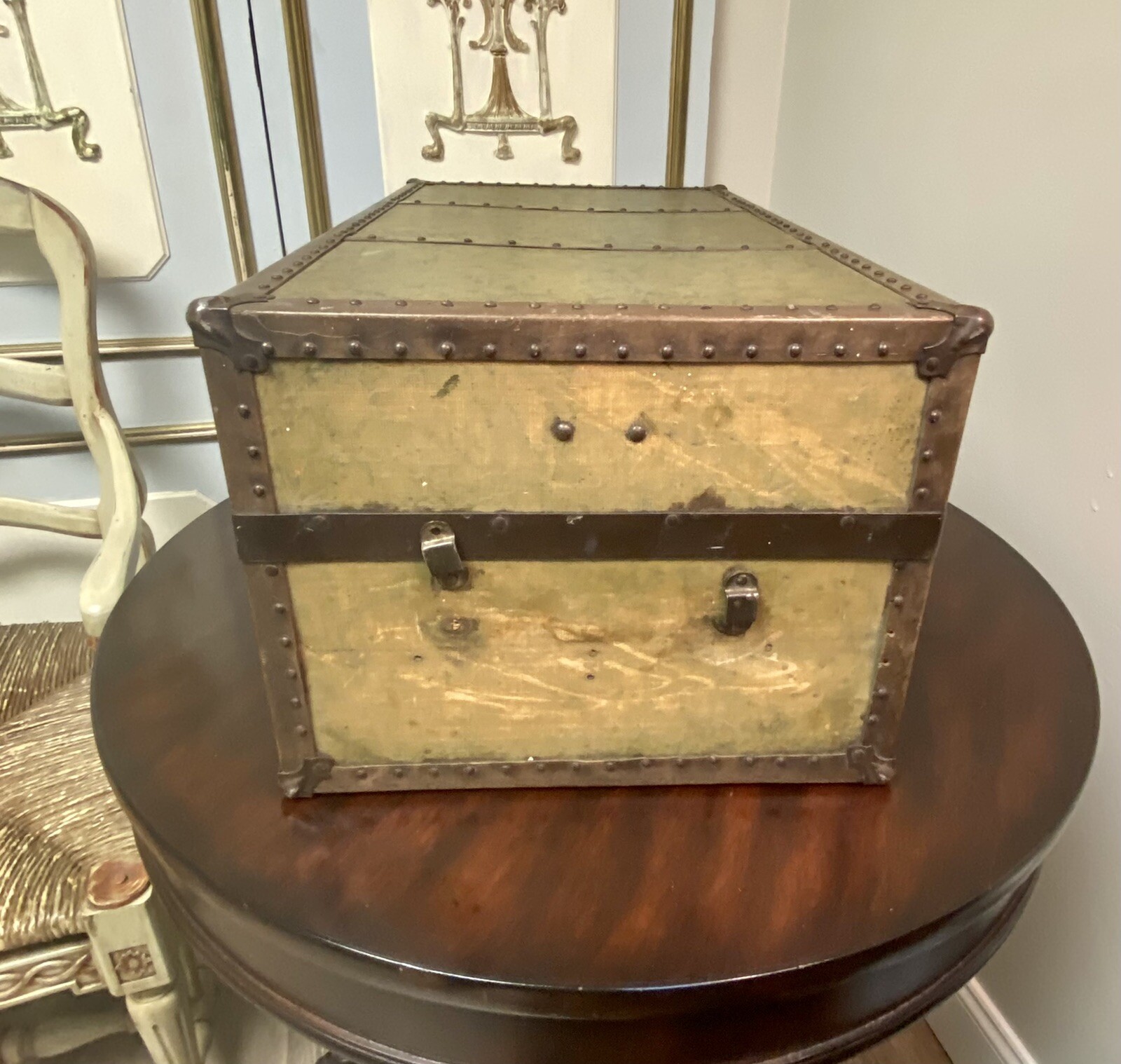 Antique Victorian Wooden Doll Chest 24"W x 13.5"D x 10.75"H eBay