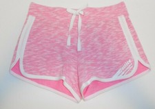 Justice Active Dolphin Girls 8 Athletic Shorts Running Pink White New