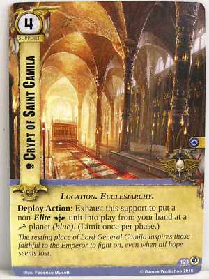 Warhammer 40000 Conquest LCG - 1x #123 Crypt of Saint Camila - The Final Gambit