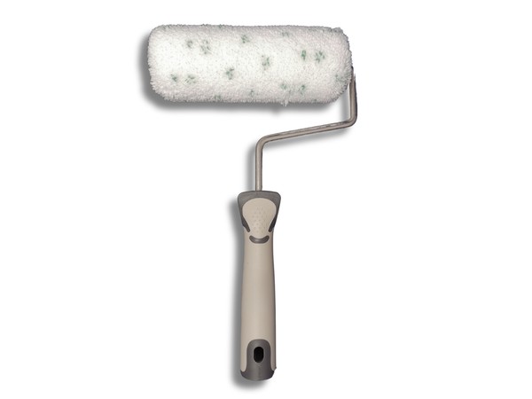 Farbwalze Farbrolle Malerrolle Malerwalze 18 Cm Incl. BüGel Mit Softgrip Grau-image