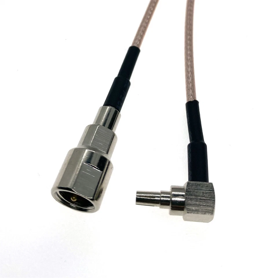 RG316 Cable CRC9 Male Right Angle to FME Male Crimp Coax Coaxial RF Connector - Image 3 of 4