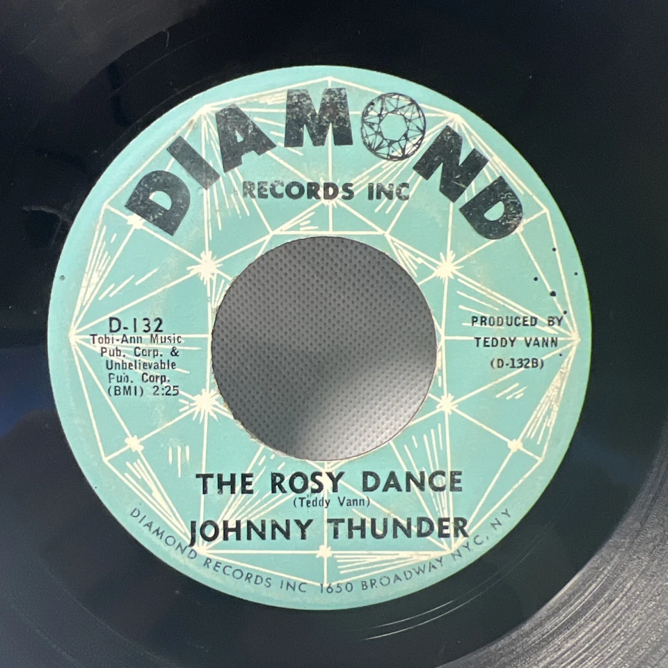 JOHNNY THUNDER: Rock-a-Bye My Darling / Rosy Dance RARE NORTHERN SOUL 7" 45 VG+ - Image 3 of 4