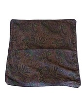 1 Ralph Lauren Ascot Purple Paisley EURO Pillow Sham Pillowcase Rope Trim 27.5"
