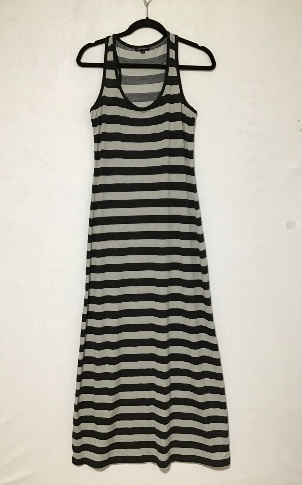 Active Basic Maxi Tank Dress Womens Medium Black … - image 3