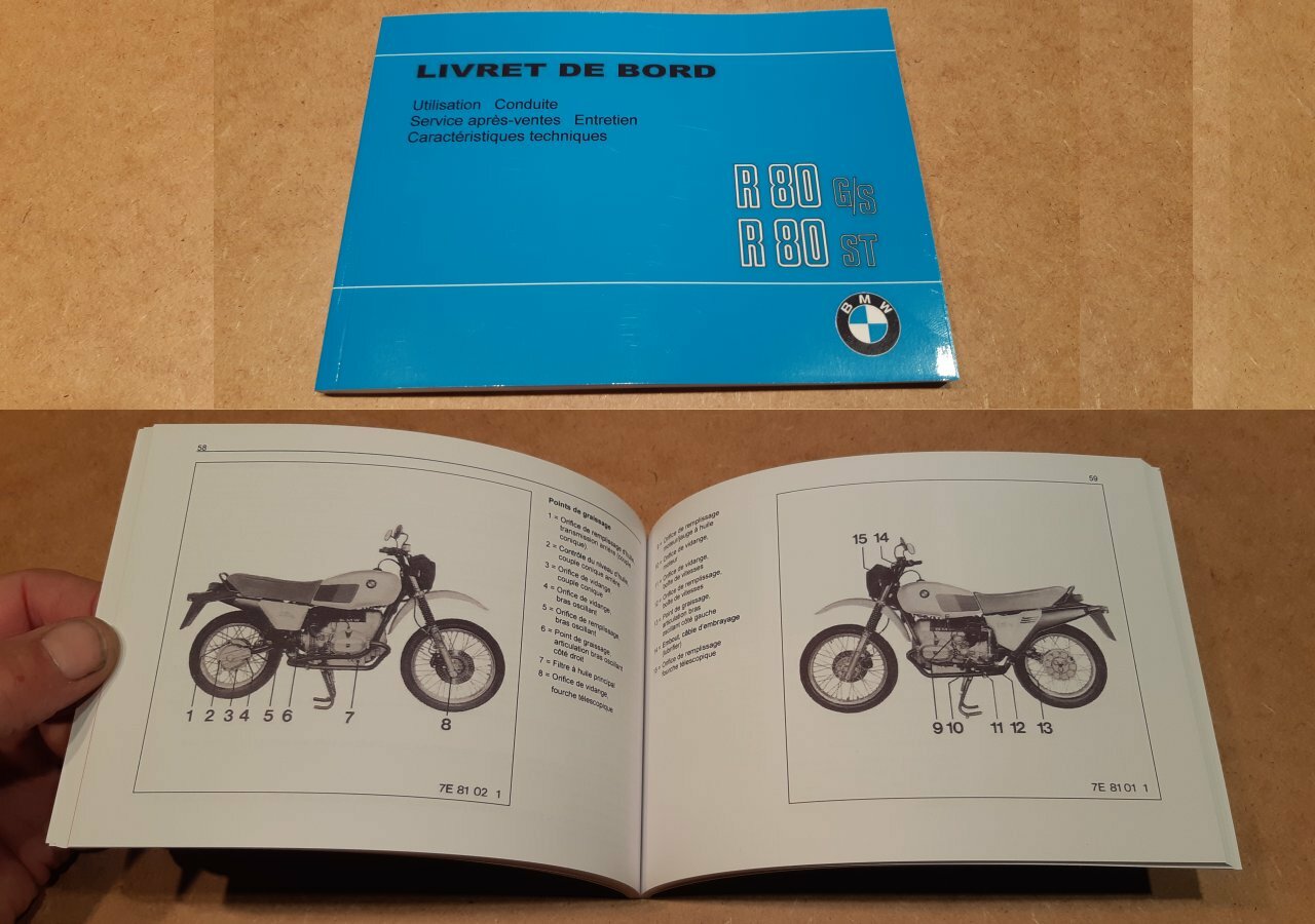 Panne électrique résolue grâce au schéma et manuel pour BMW R80 G/S ST
